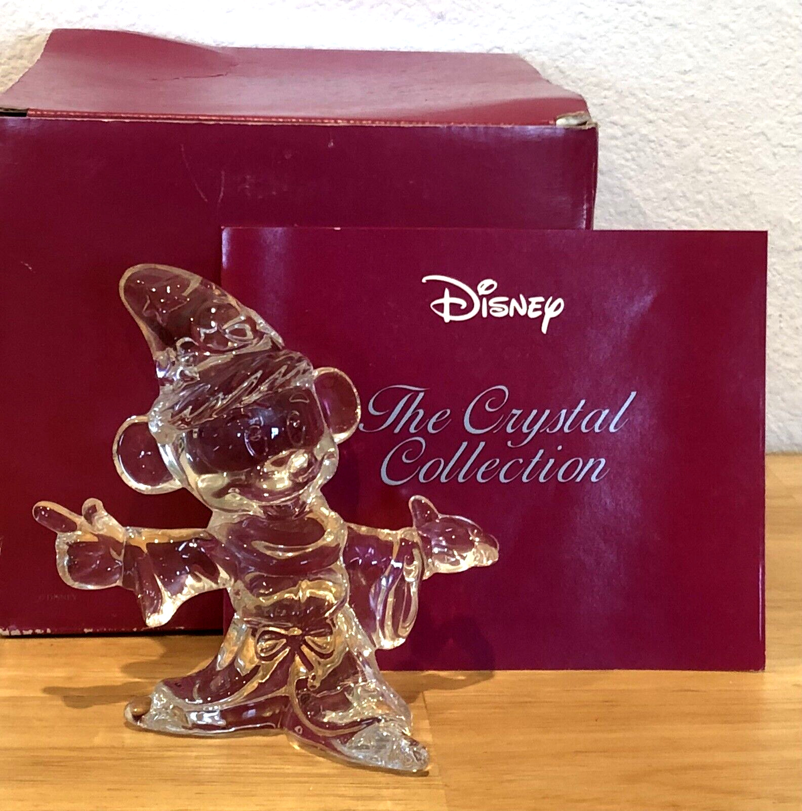 VINTAGE RARE DISNEY THE CRYSTAL COLLECTION SORCERER MICKEY LE 11/1800 GERMANY