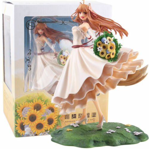 Anime Spice and Wolf Holo Wedding Dress Figure 1/8 Scale PVC Toy Gift Collection