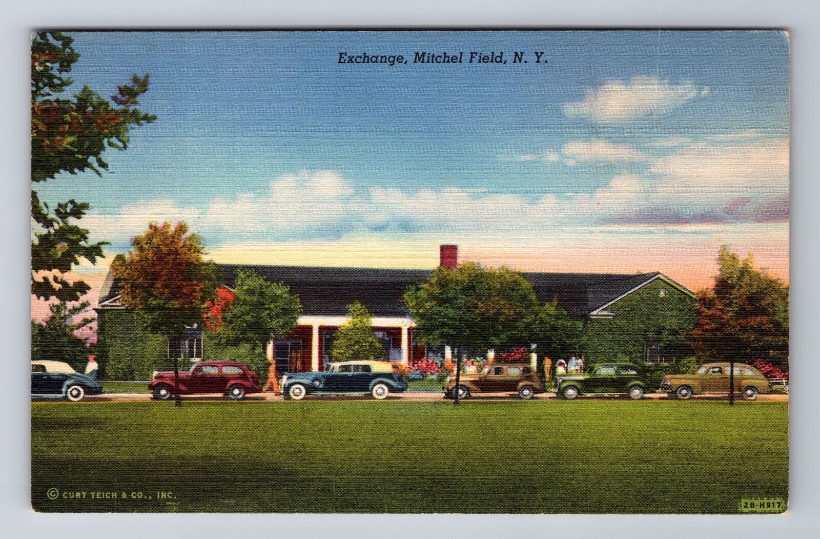 Mitchel Field NY- New York, Exchange, Antique, Vintage Souvenir Postcard