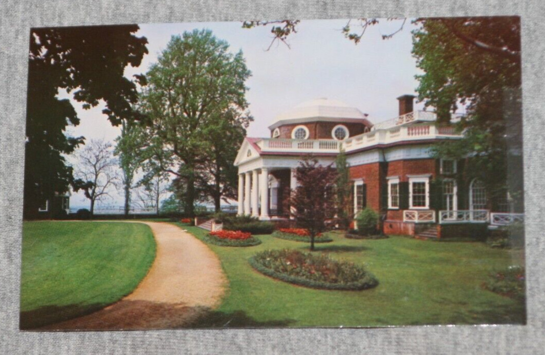 Vintage Postcard: Monticello - Home of Thomas Jefferson - Charlottesville, VA