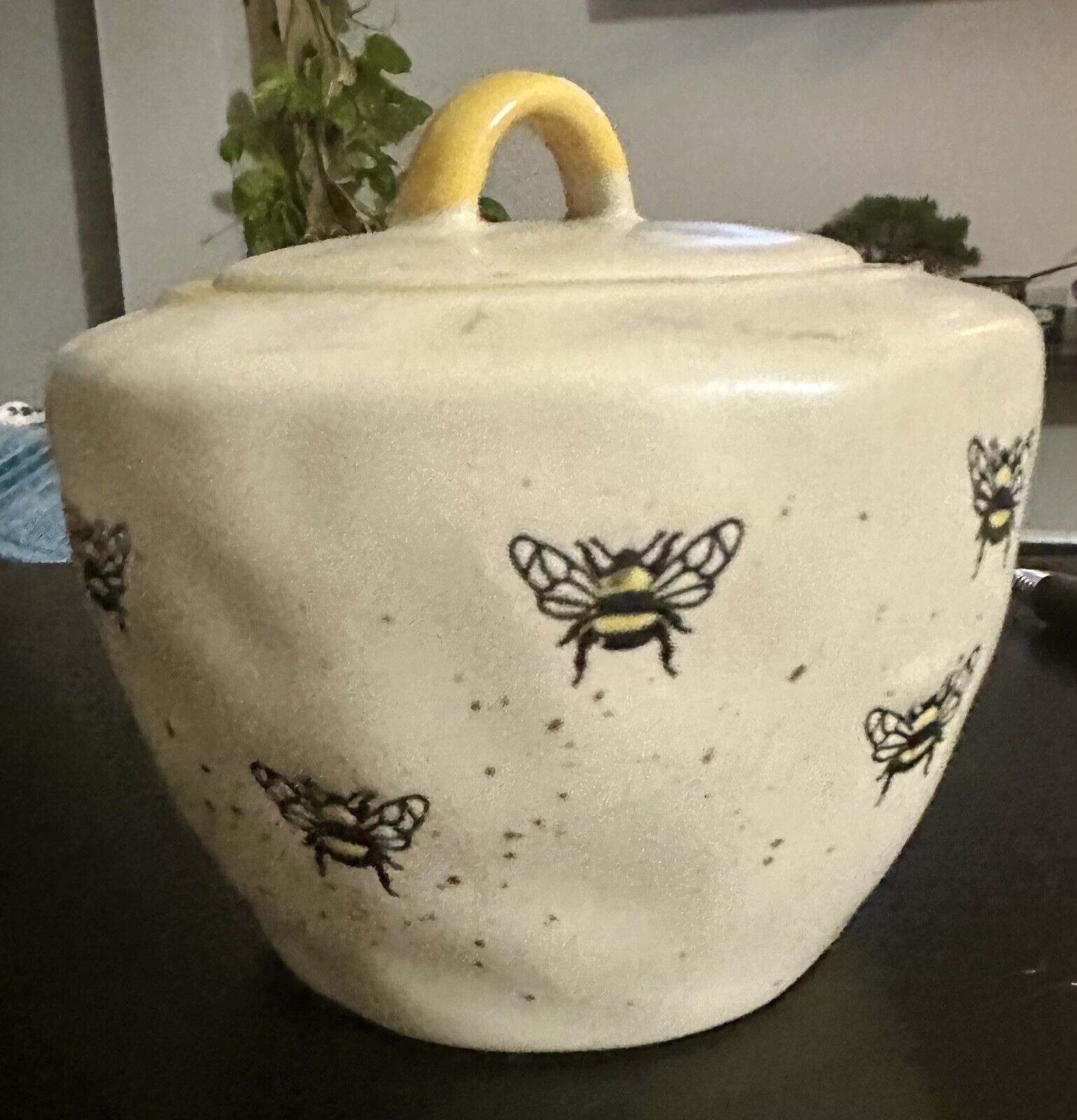 Sugar Bowl Honey Bowl/ Spectrum Design Barney Bee Sugar Bowl Pot / Honey Bee