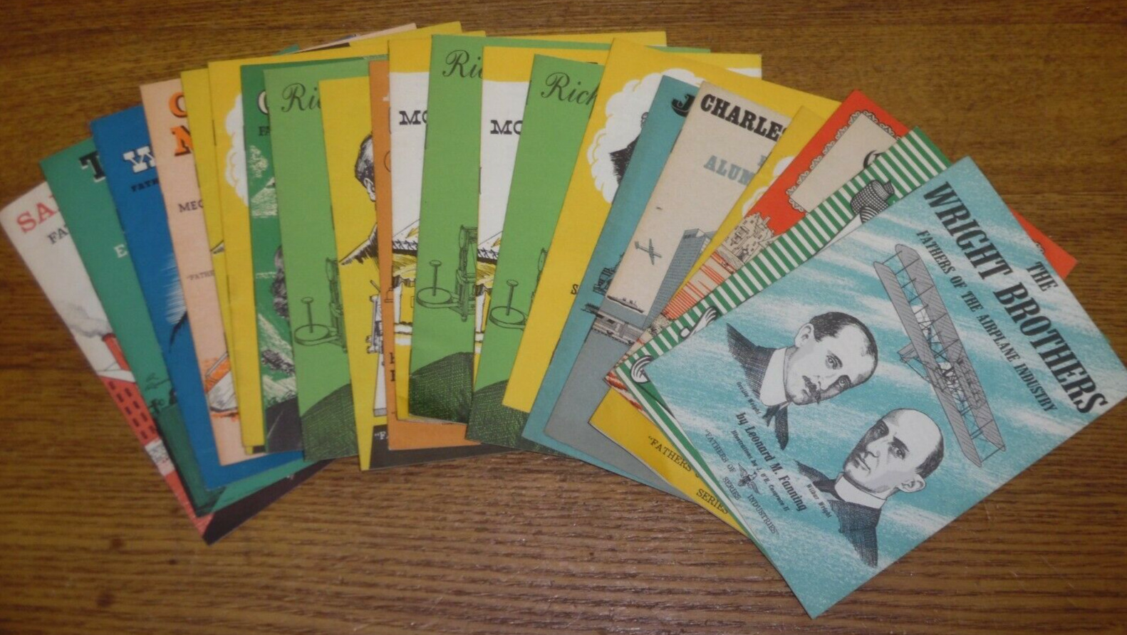 21 Vintage 1950s L.M. Fanning Fathers Of Industries Series Booklets