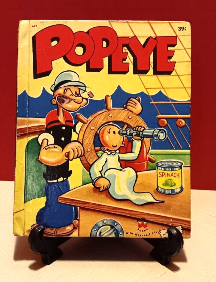 Vintage 1955 Rare Popeye Wonder Book