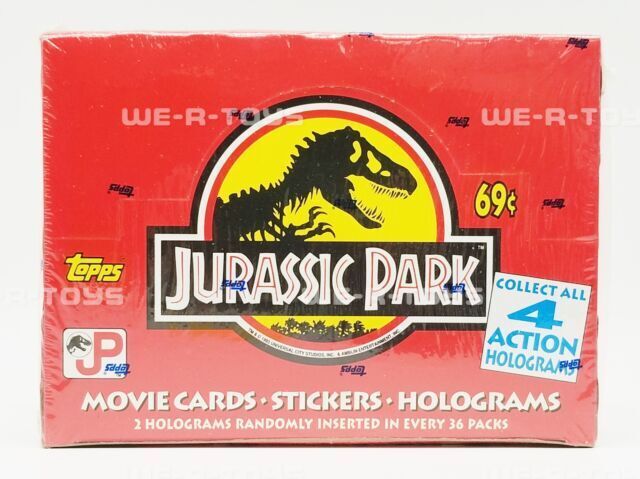 Topps 1992 Jurassic Park Movie Cards - 36 Packs in Original Sealed Box