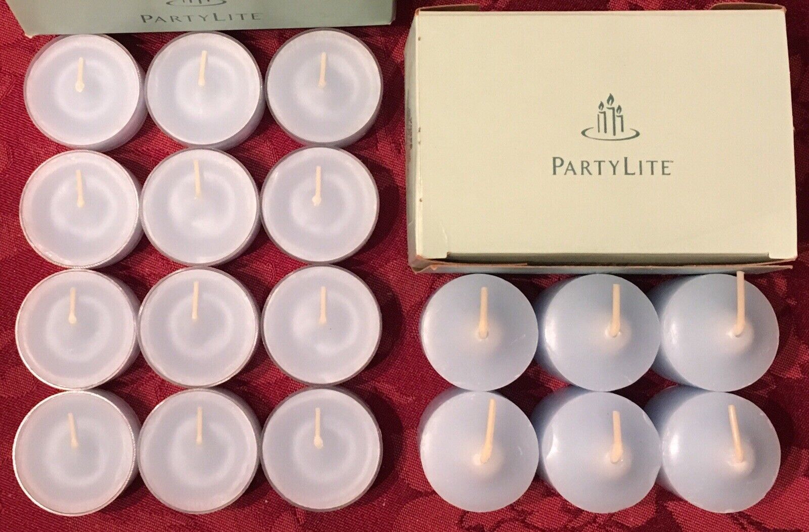 PartyLite SKY Tealight & Votive Candles New LOT 18 NIB Retired Blue Original HTF
