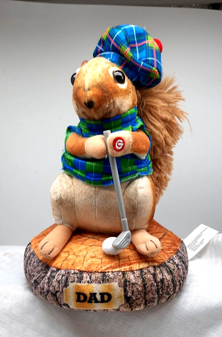 Golfing Animated Squirrel by Gemmy - Dad gift - Musical - Plays music and dances