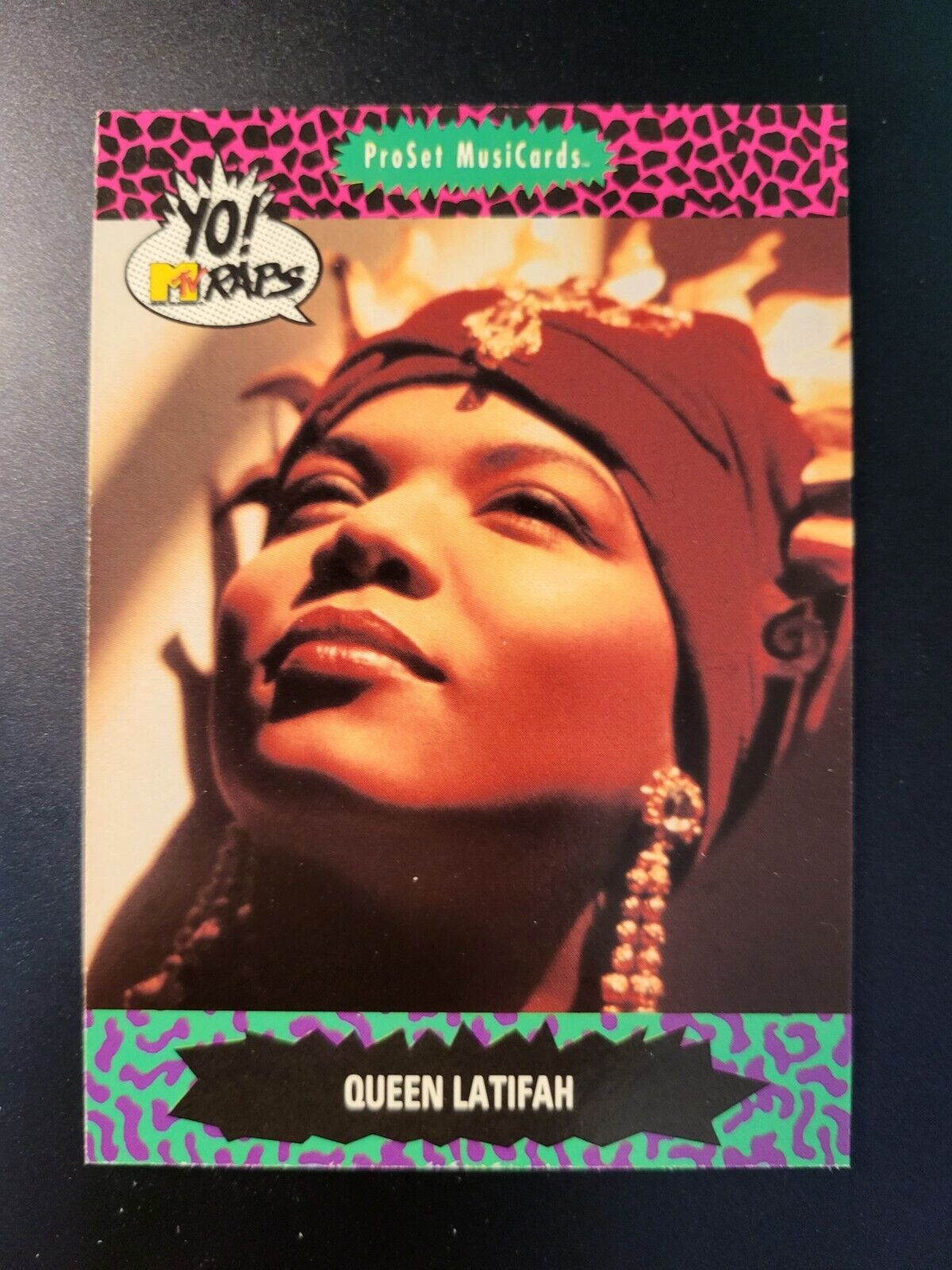1991 ProSet MusiCards YO MTV Raps Queen Latifah RC card #139