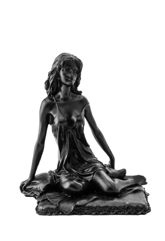 Vintage Cast Iron Statue Black Girl Home Decor Beautiful 2015 Creative Engraved