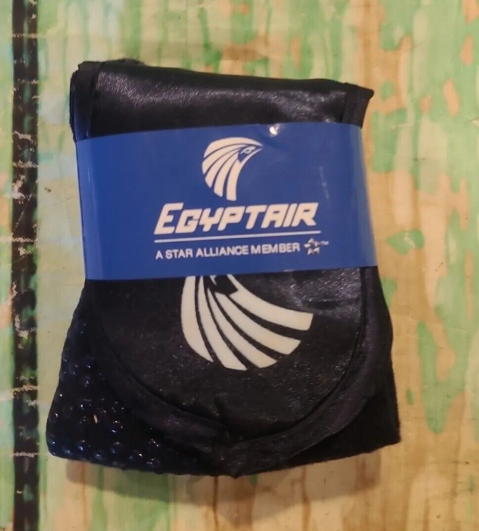 Egypt Air  AIRLINES Planes Logo Grip  Socks One Size Fits Most NWT