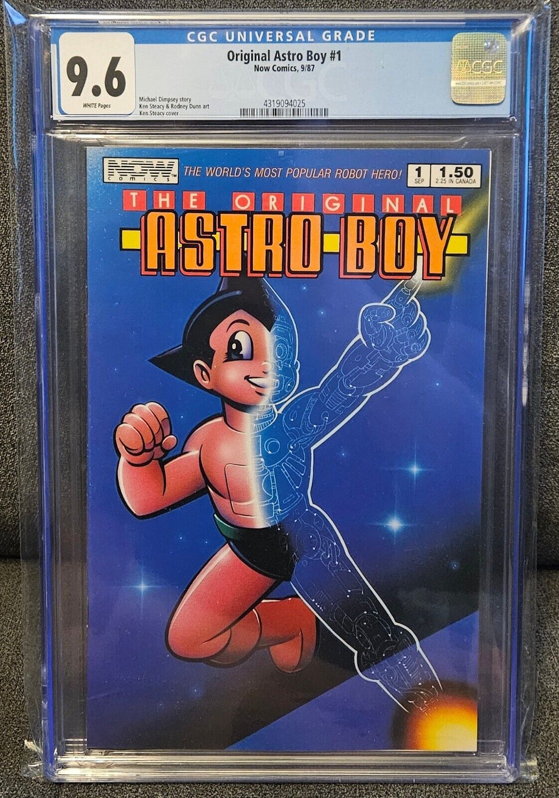 Original Astro Boy #1 1st Comic App Since Gold Key Now Comics 1987 CGC 9.6