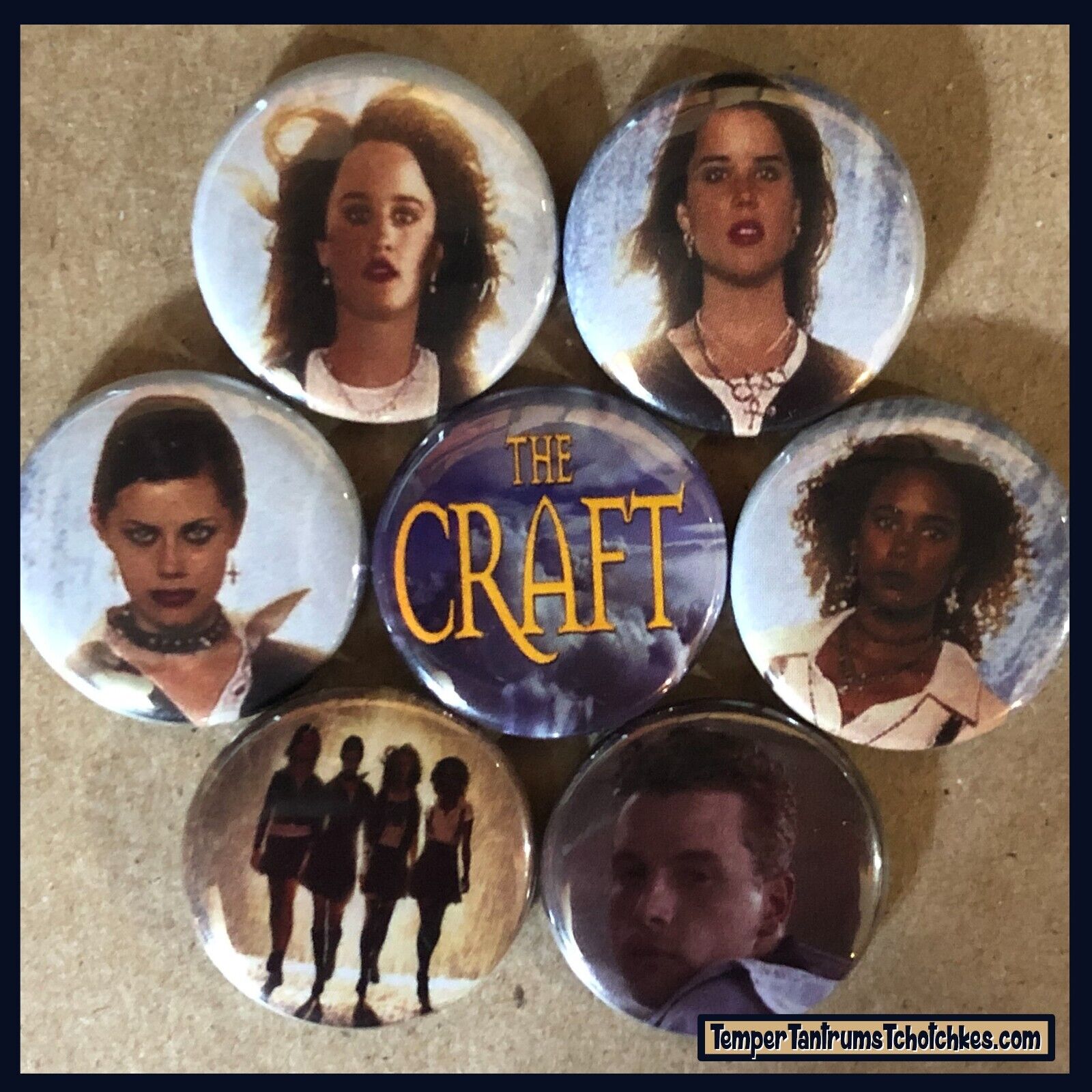 The Craft -1” Buttons- 7 Pack