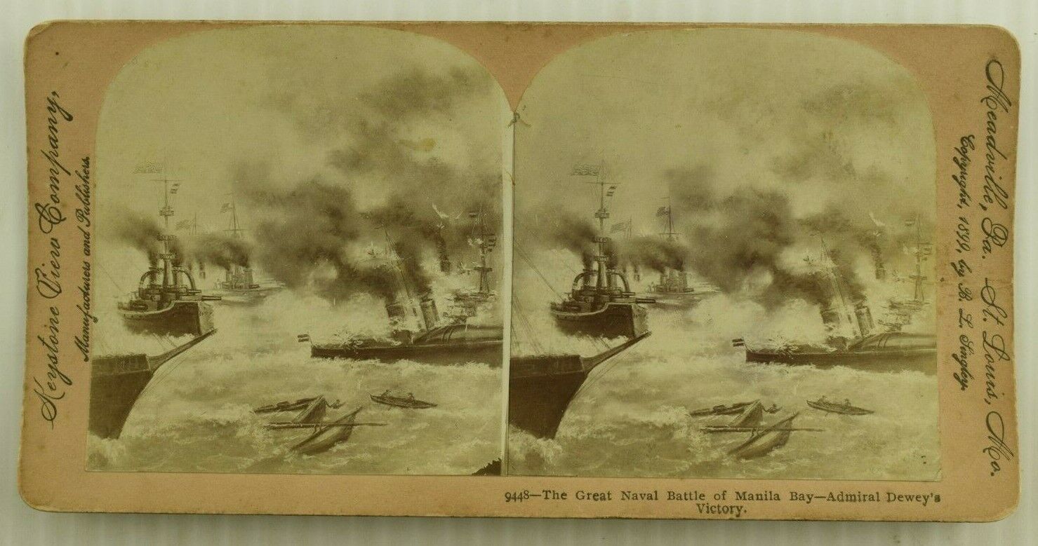 1890\'s Spanish American War Naval Ships Stereoviews