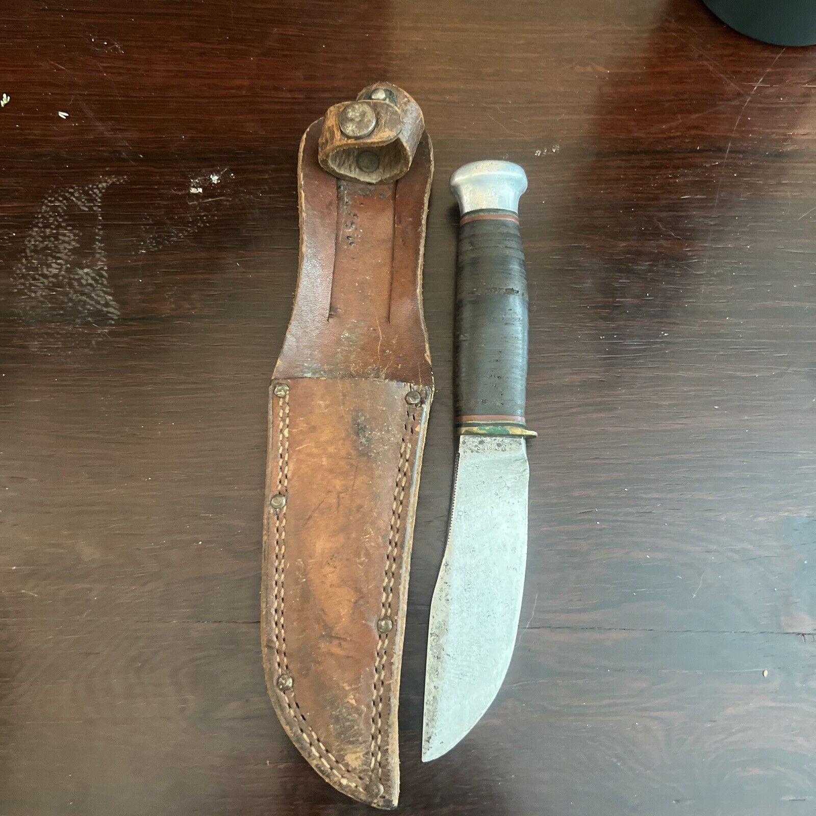 Marbles Gladstone Woodcraft Knife, 1920s with sheath. Beautiful