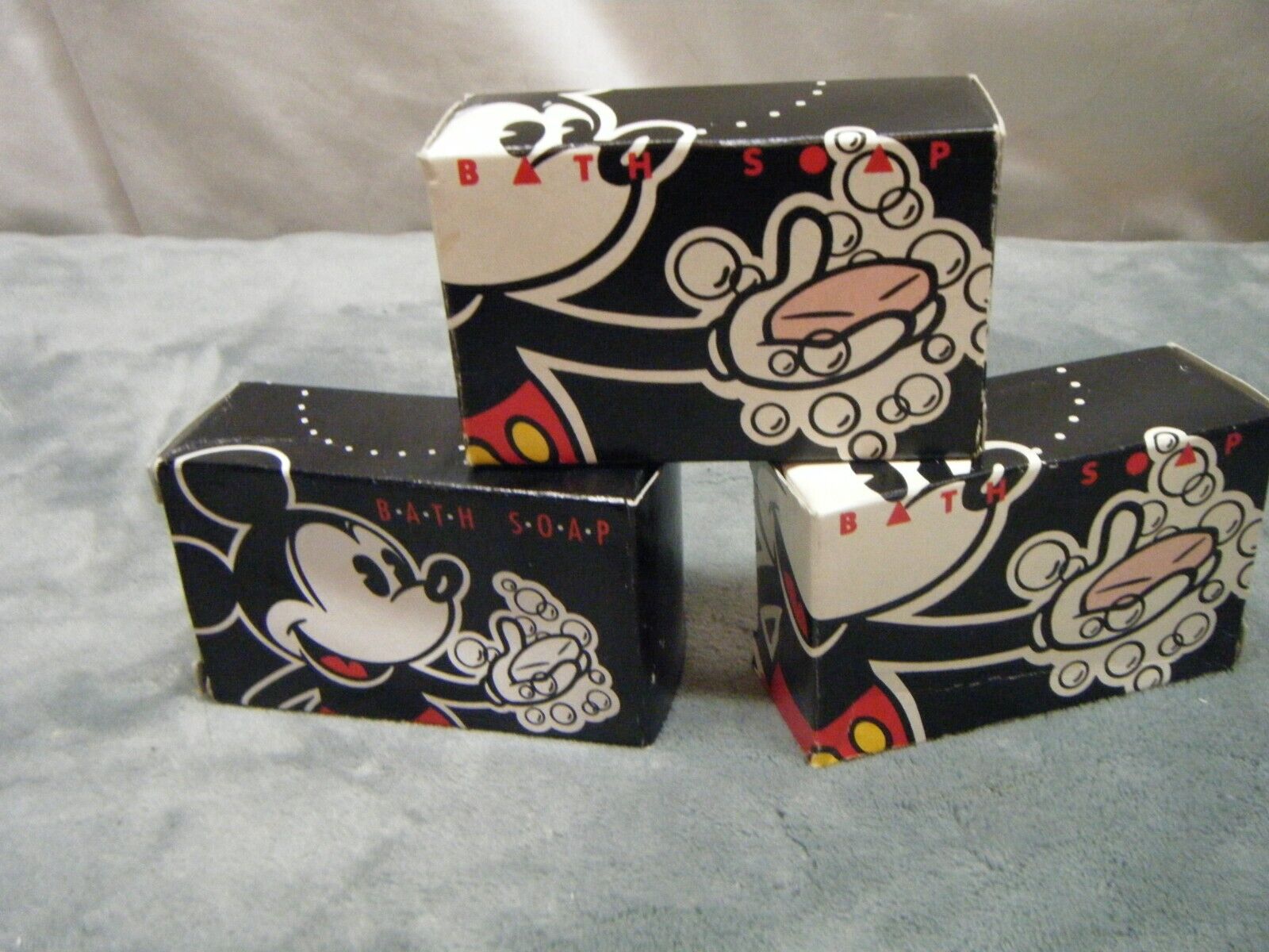 Vintage Mickey Mouse Bath Soap Bars x 3