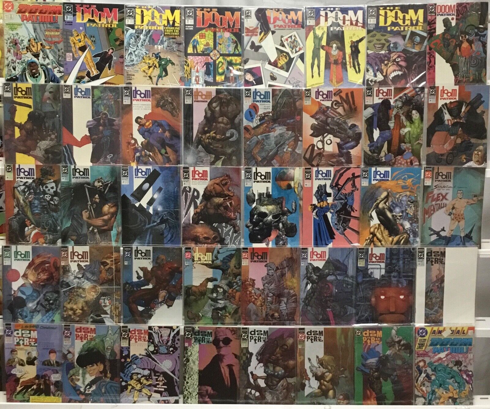 DC Comics Doom Patrol Run Lot 17-58 Plus Annual Missing 18,19,57 (1988)