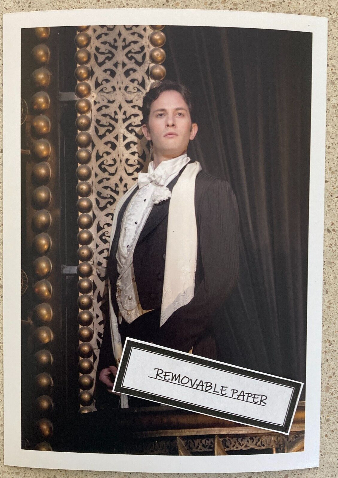 Kyle Barisich as Raoul in The Phantom of the Opera  Photo 5”X7”  Broadway 2013