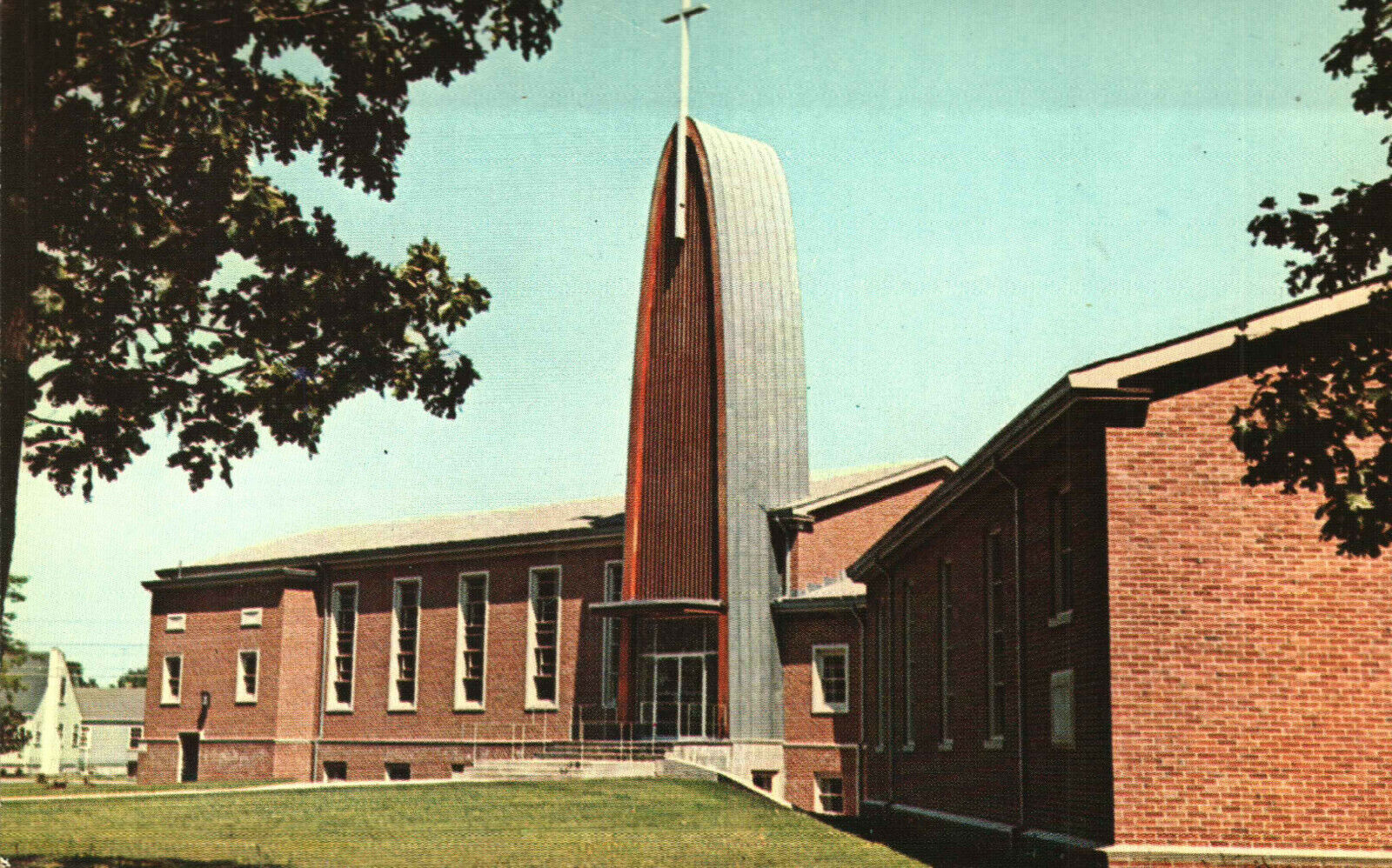 Postcard Pilgrim Lutheran Church Warwick Rhode Island RI