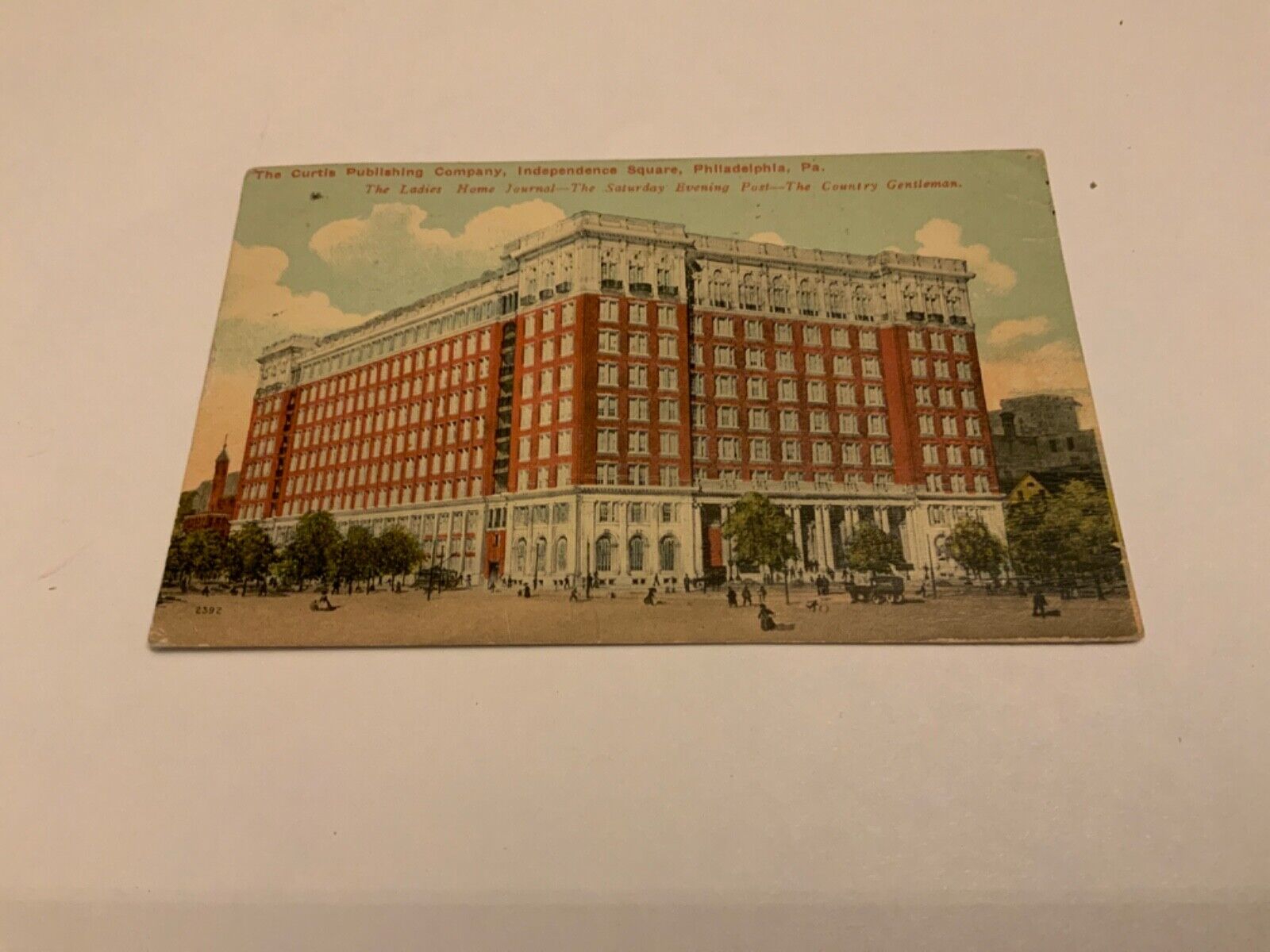 Philadelphia, Pa. ~ Curtis Publishing Co. -Independence Square- Antique Postcard