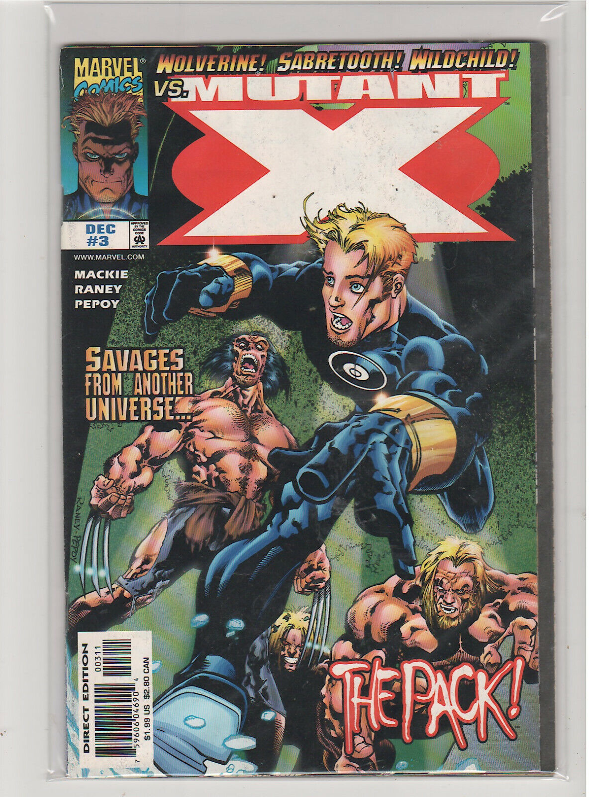 Mutant X #3 Howard Mackie X-men alternate Universe 9.0