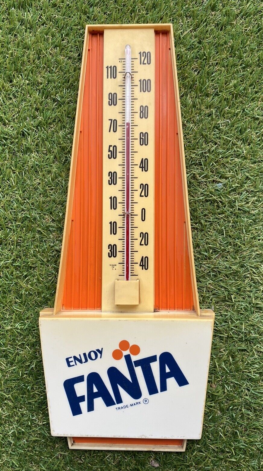 Rare Vintage 1960\'s FANTA Thermometer Advertising Sign
