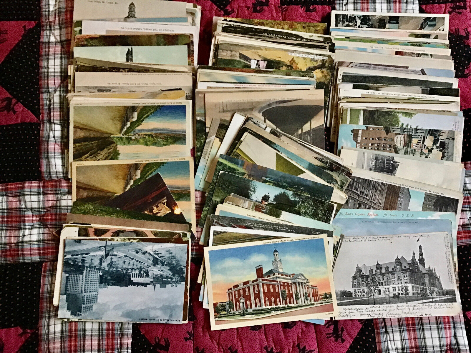 200 + Vintage Antique Postcard Collection  Missouri Cities Towns More