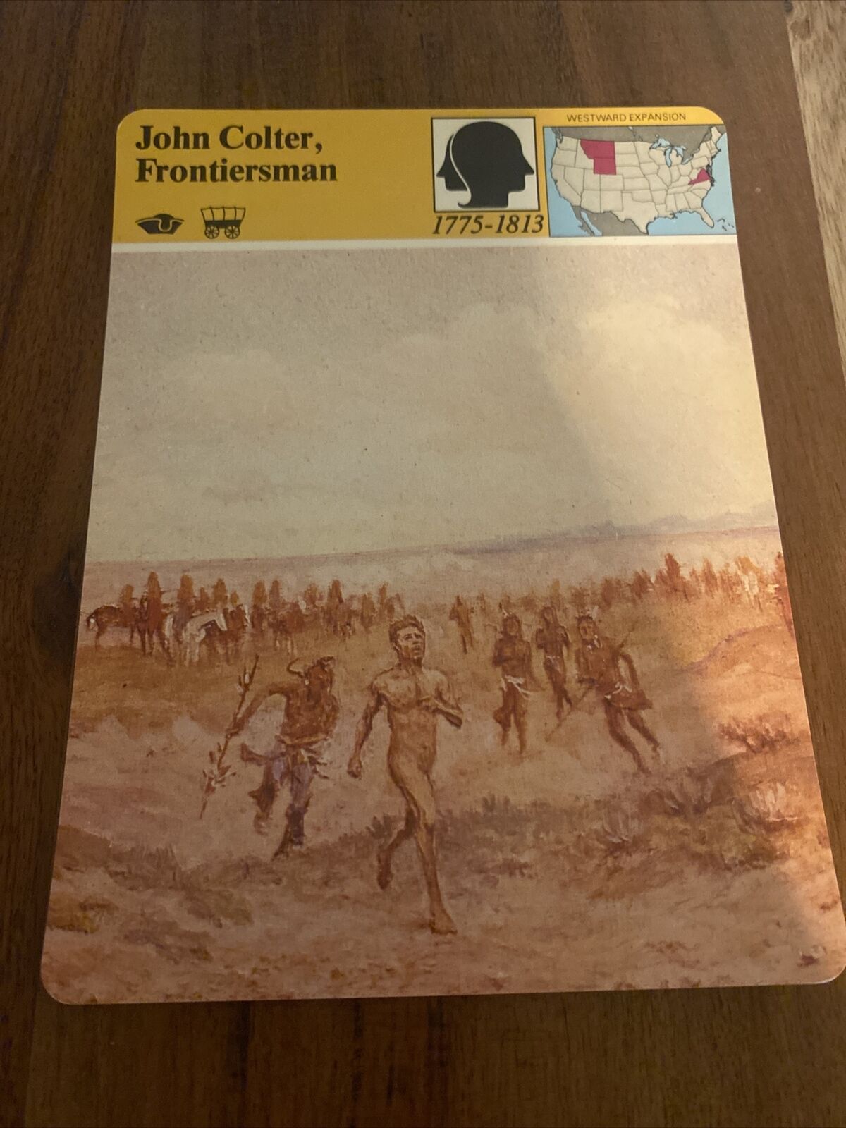 1981 panarizon john colter frontiersman card unlaminated