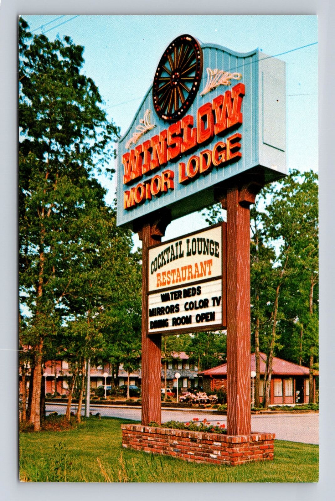 Winslow NJ-New Jersey, Winslow Motor Lodge, Advertisement, Vintage Postcard