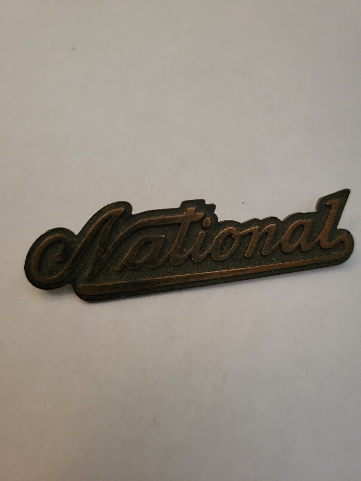 vintage National Cash Register metal emblem NCR 2 1/2\