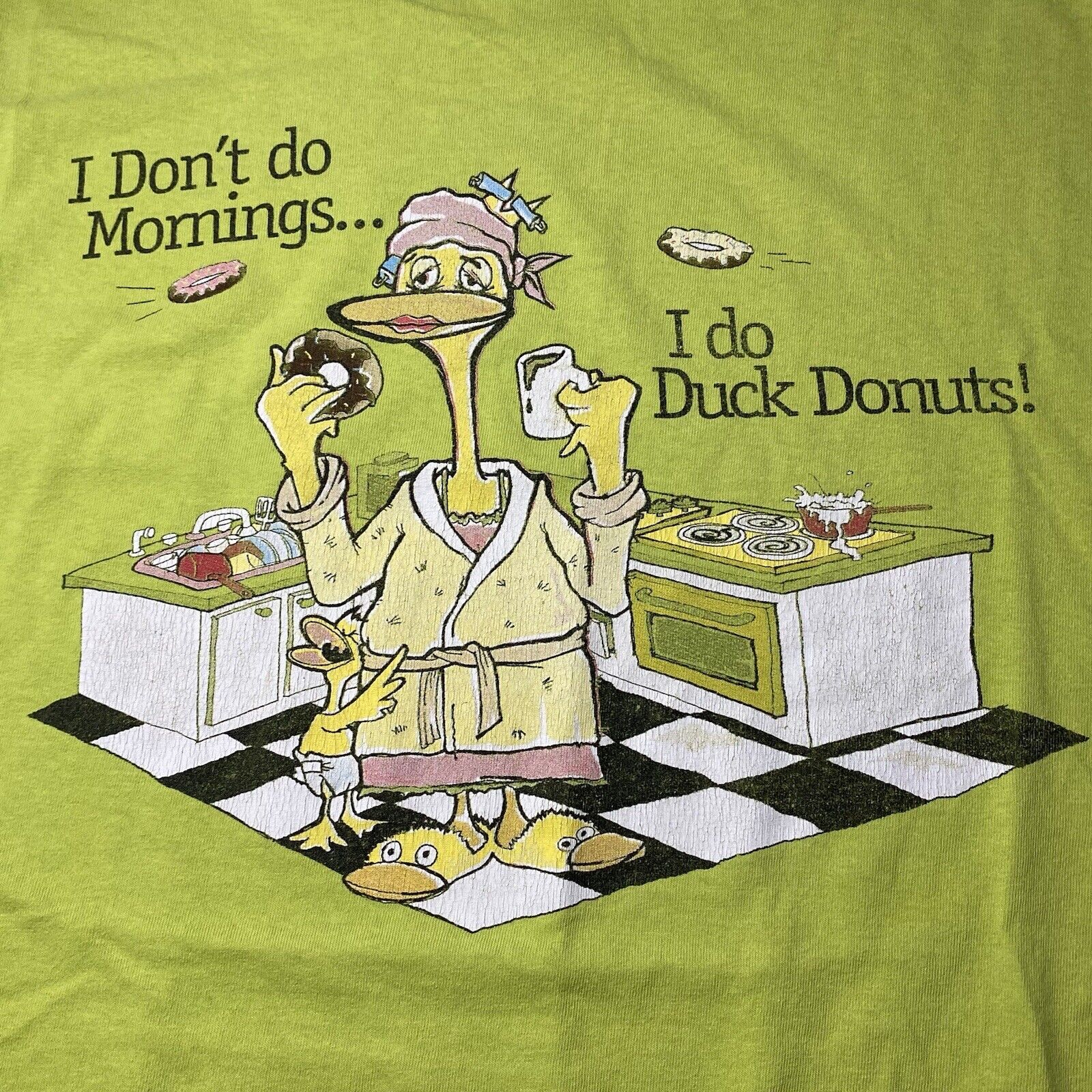 Vintage Duck Donuts Outer Banks NC T Shirt Distressed Grunge XL TG EG RARE