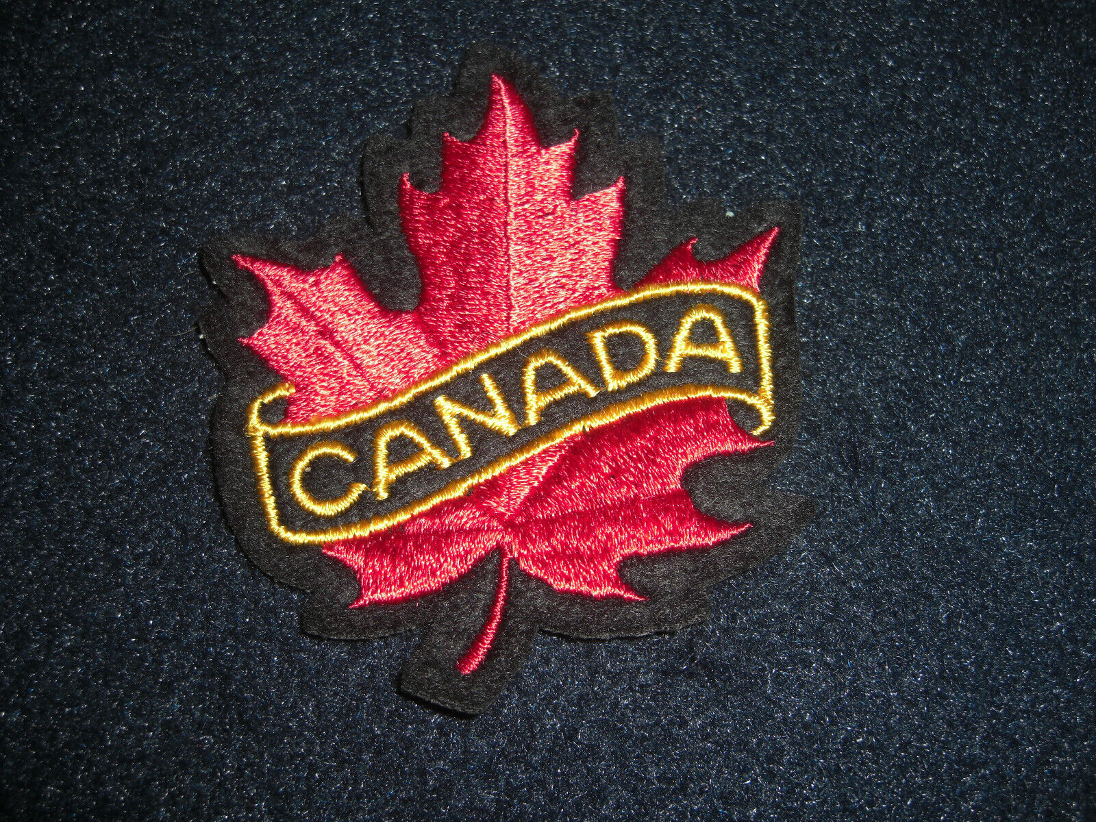 Canadian Maple Leaf Canada Patch 1970\'s Sew On