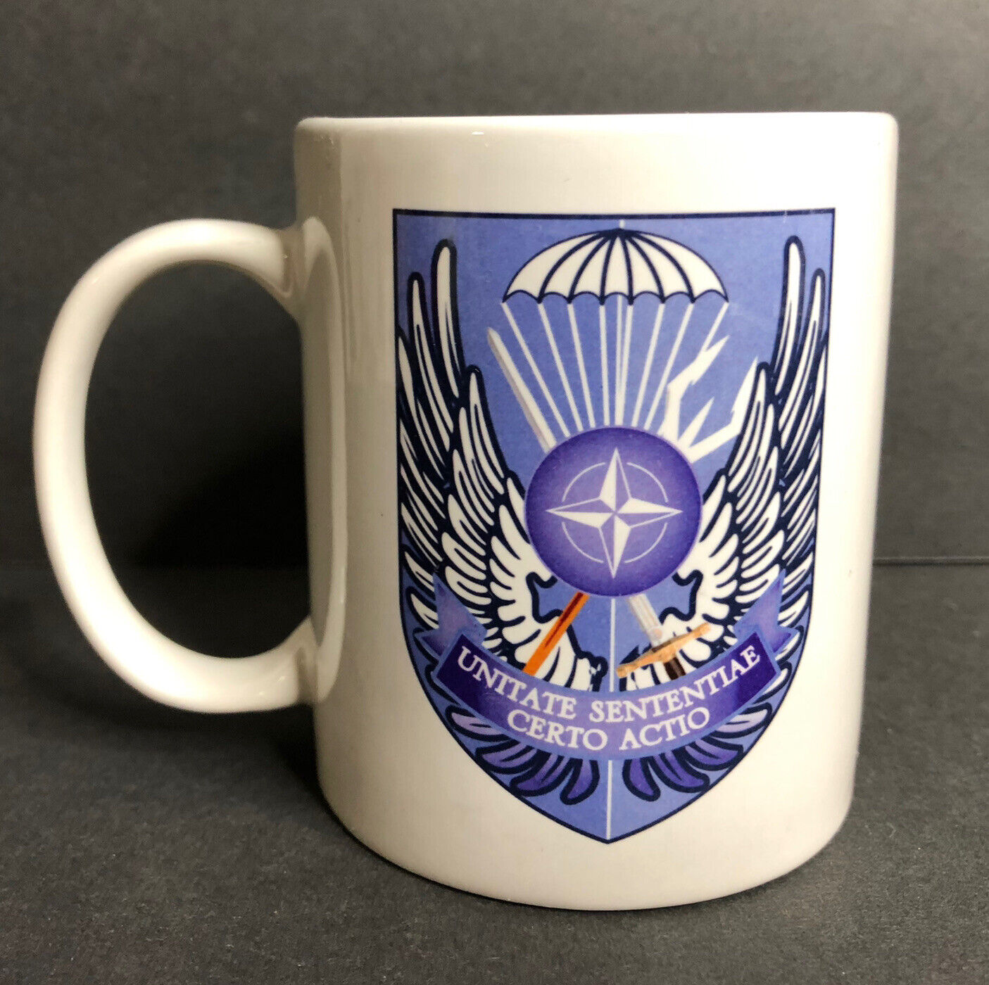NATO Allied Special Operations Forces Command Coffee Mug MSCC White Logo