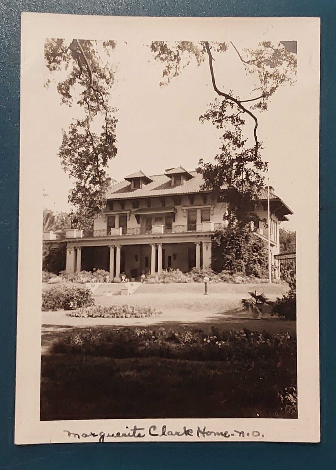 Vintage 1930s Photo of Victorian Home House of Marguerite Clark in NEW ORLEANS
