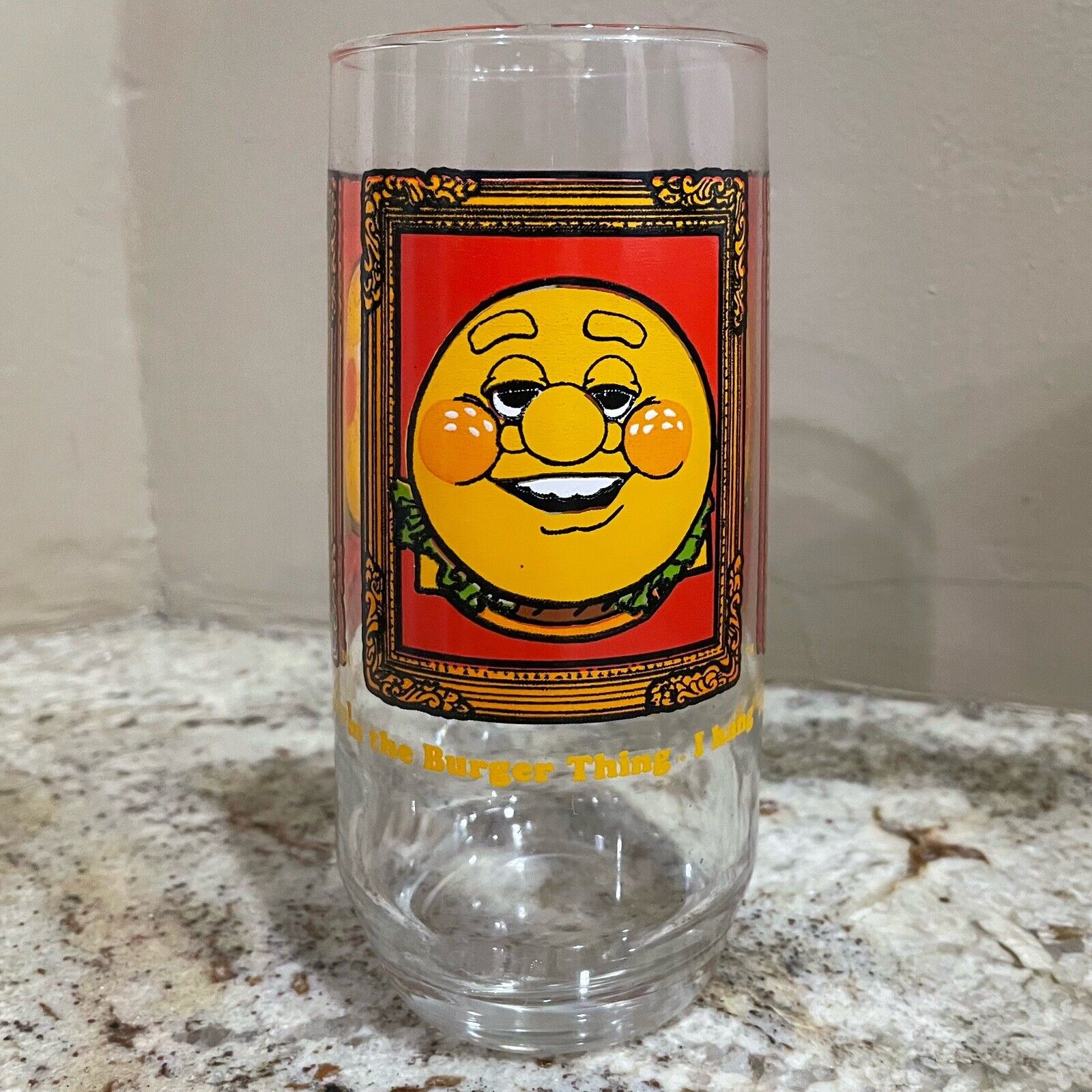 VINTAGE 1979 BURGER KING COLLECTOR\'S SERIES BURGER THING GLASS
