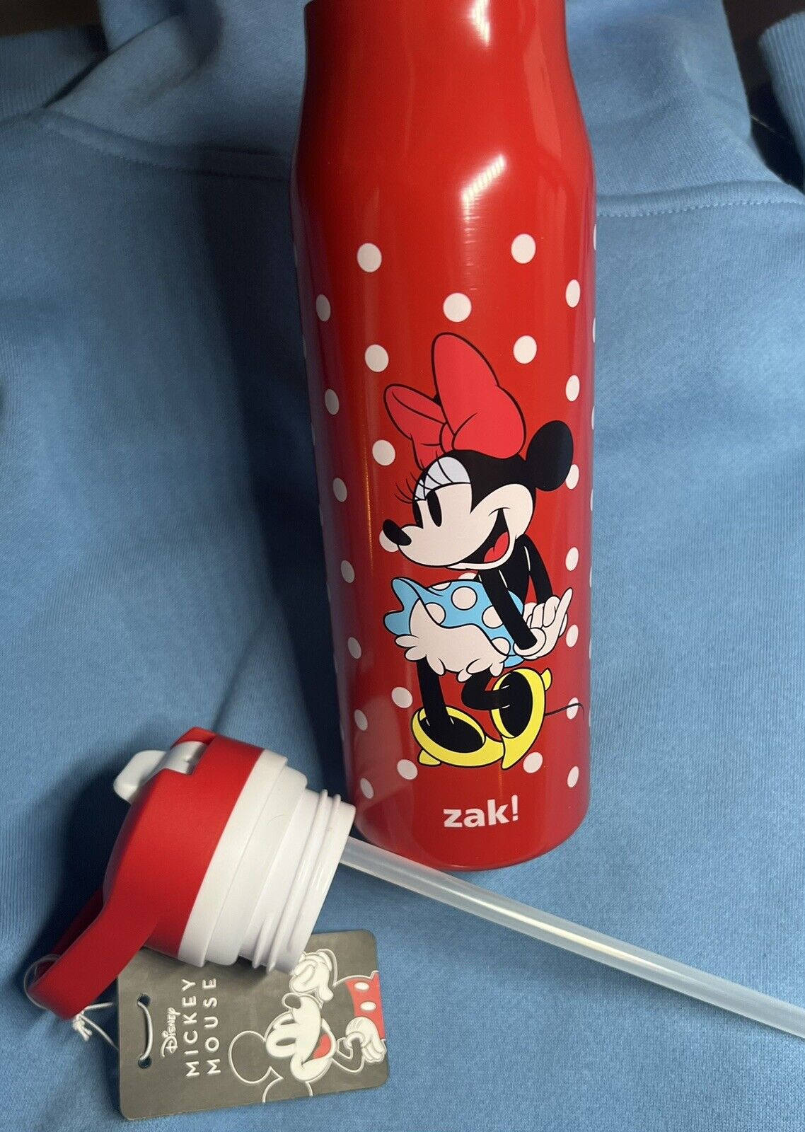 Disney MINNIE MOUSE Water Bottle Red Metal 2024 ALDIS EXCLUSIVE Brand New