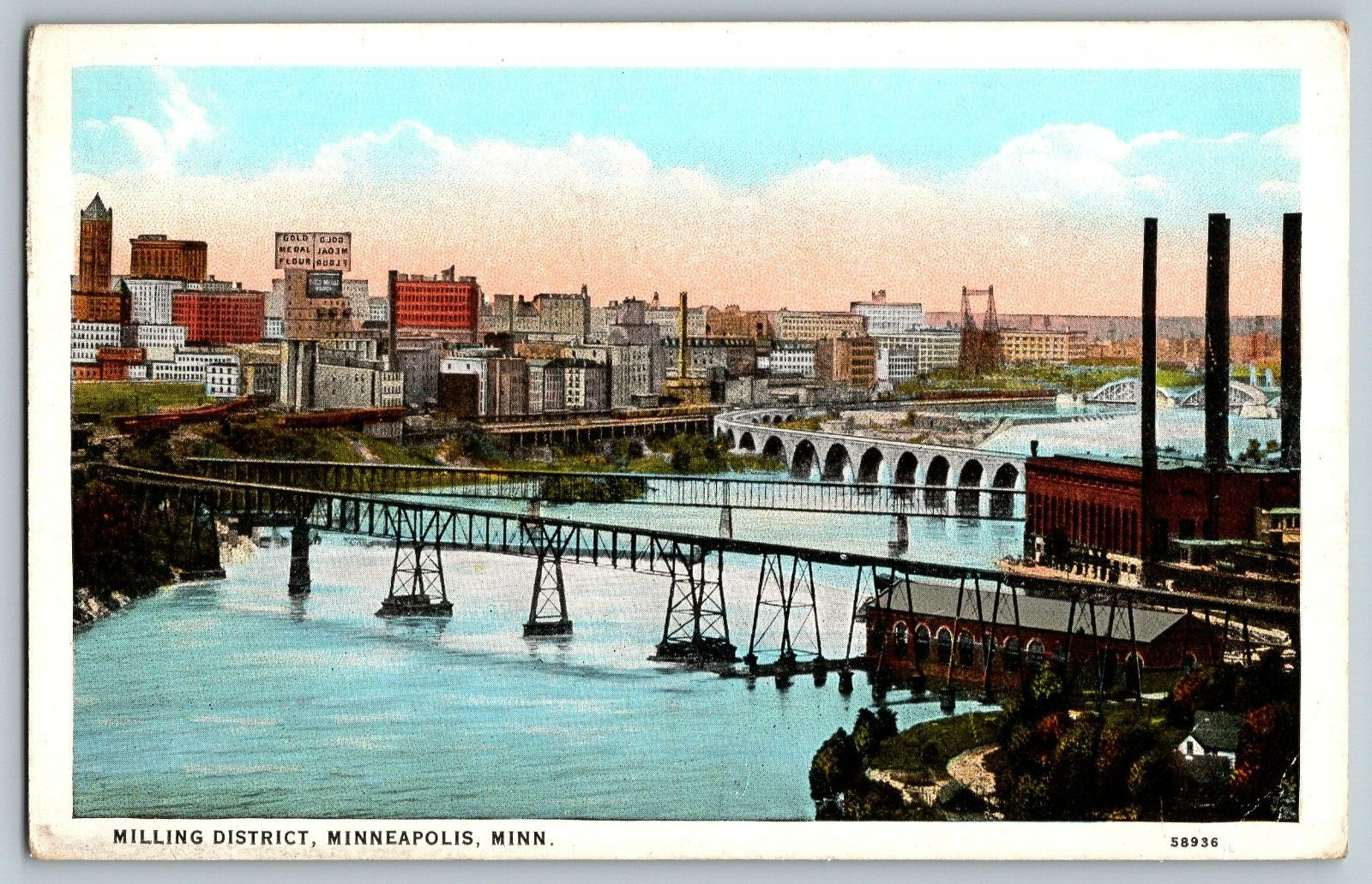 Minneapolis, Minnesota - Milling District - Vintage Postcards - Unposted