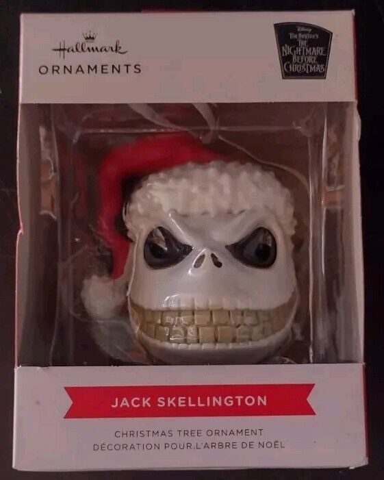 Nightmare Before Christmas SANTA JACK SKELLINGTON ORNAMENT Hallmark Disney NEW