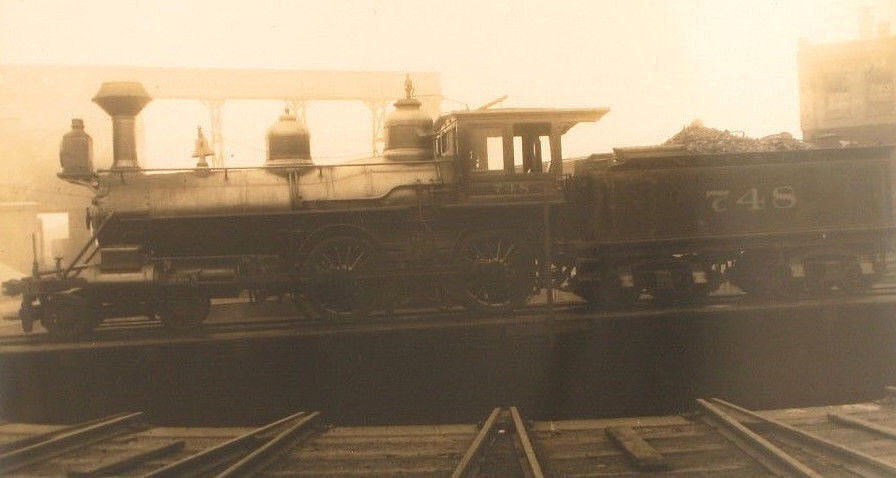 ANTIQUE CIRCA 1914 RAILROAD LOCOMOTIVE PHOTOGRAPH BOSTON & ALBANY TRAIN TURNPIKE