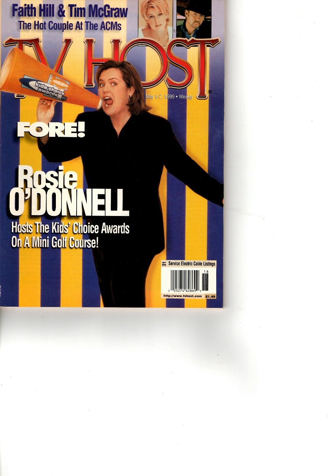 TV HOST MAY 7th 1999 - ROSIE O\'DONNELL - COVER 