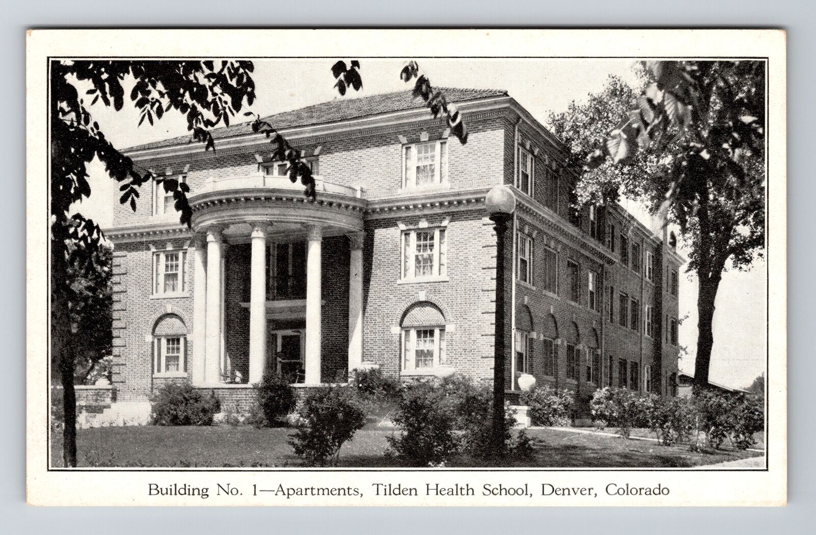 Denver CO-Colorado, Bldg #1 at Tilden Health School, Vintage c1910 Postcard