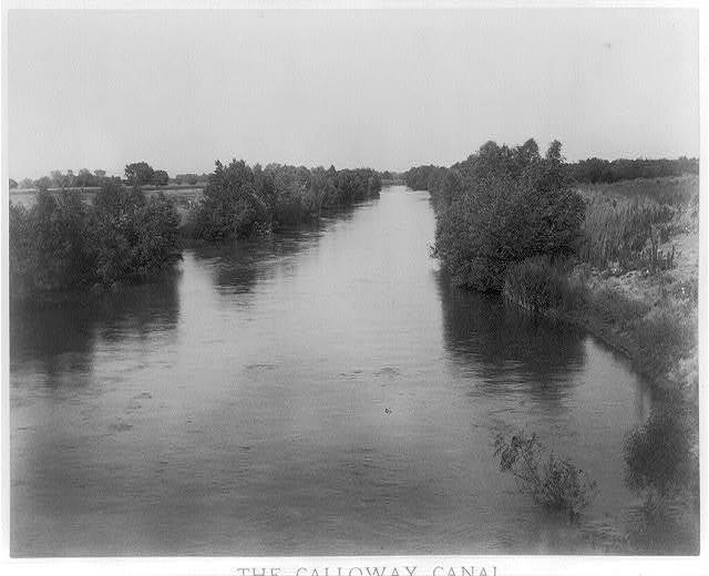 Photo:[Calloway canal on Rosedale ranch. Kern County, Cal.]