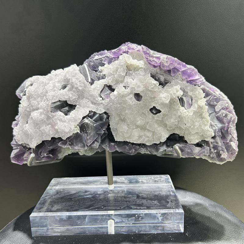 13LB Natural Fluorite Crystal Mineral Specimen Quartz Cluster Point Wand Gift