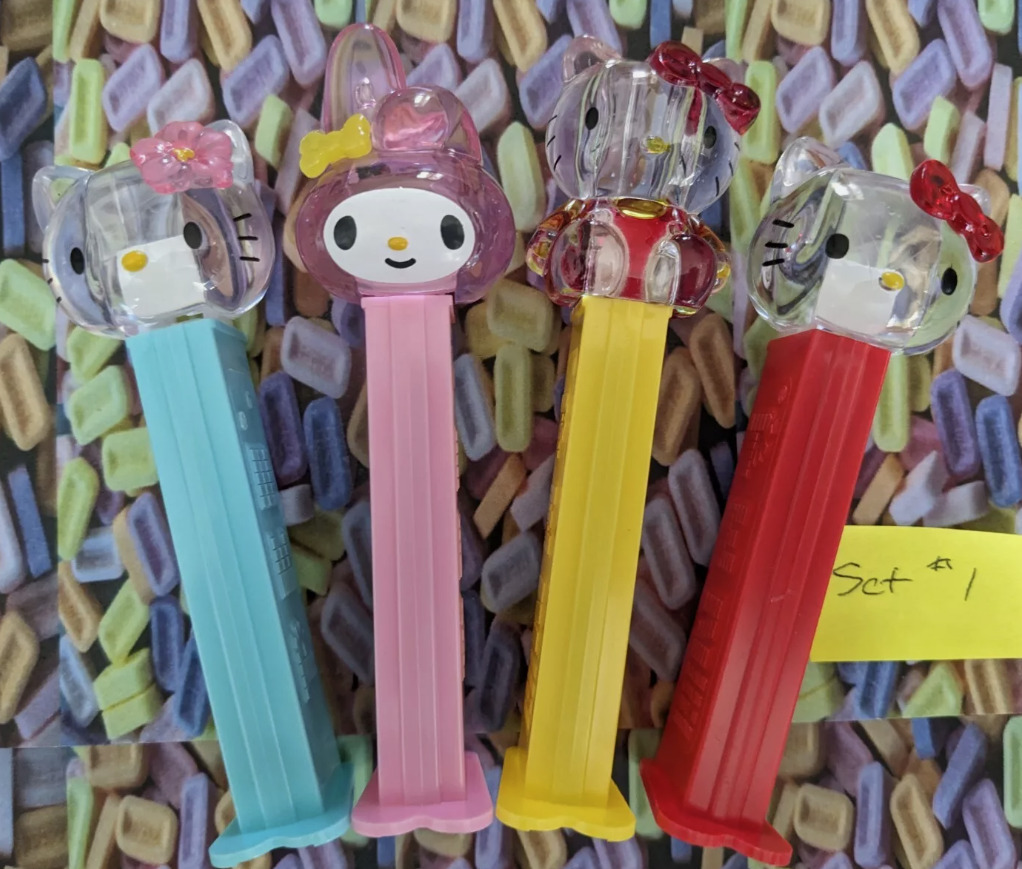 PEZ Crystal Hello Kitty set of 4 - BLOWOUT SALE PRICE