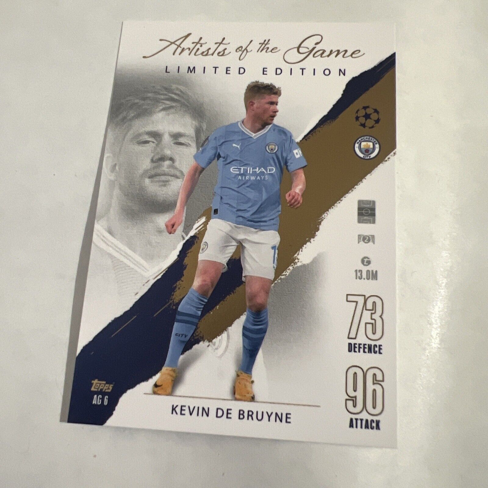 MATCH ATTAX-23/24-ARTISTS OF THE GAME- LIMITED EDITION- KEVIN DE BRUYNE-MAN CITY