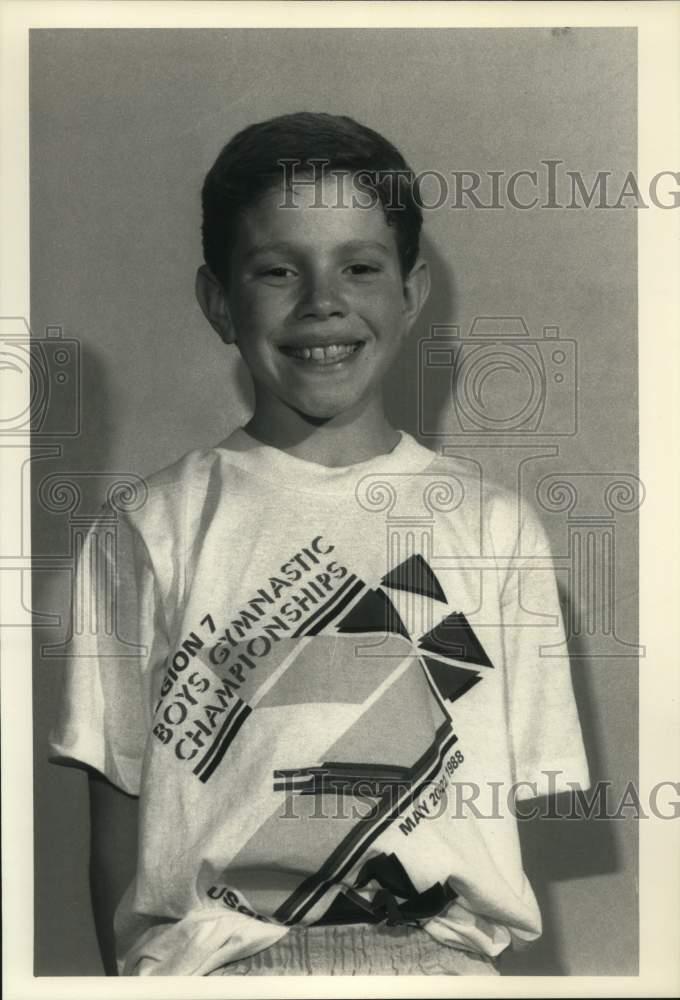 1986 Press Photo Jas Downs, West Side Gymnastics Student - sya54352