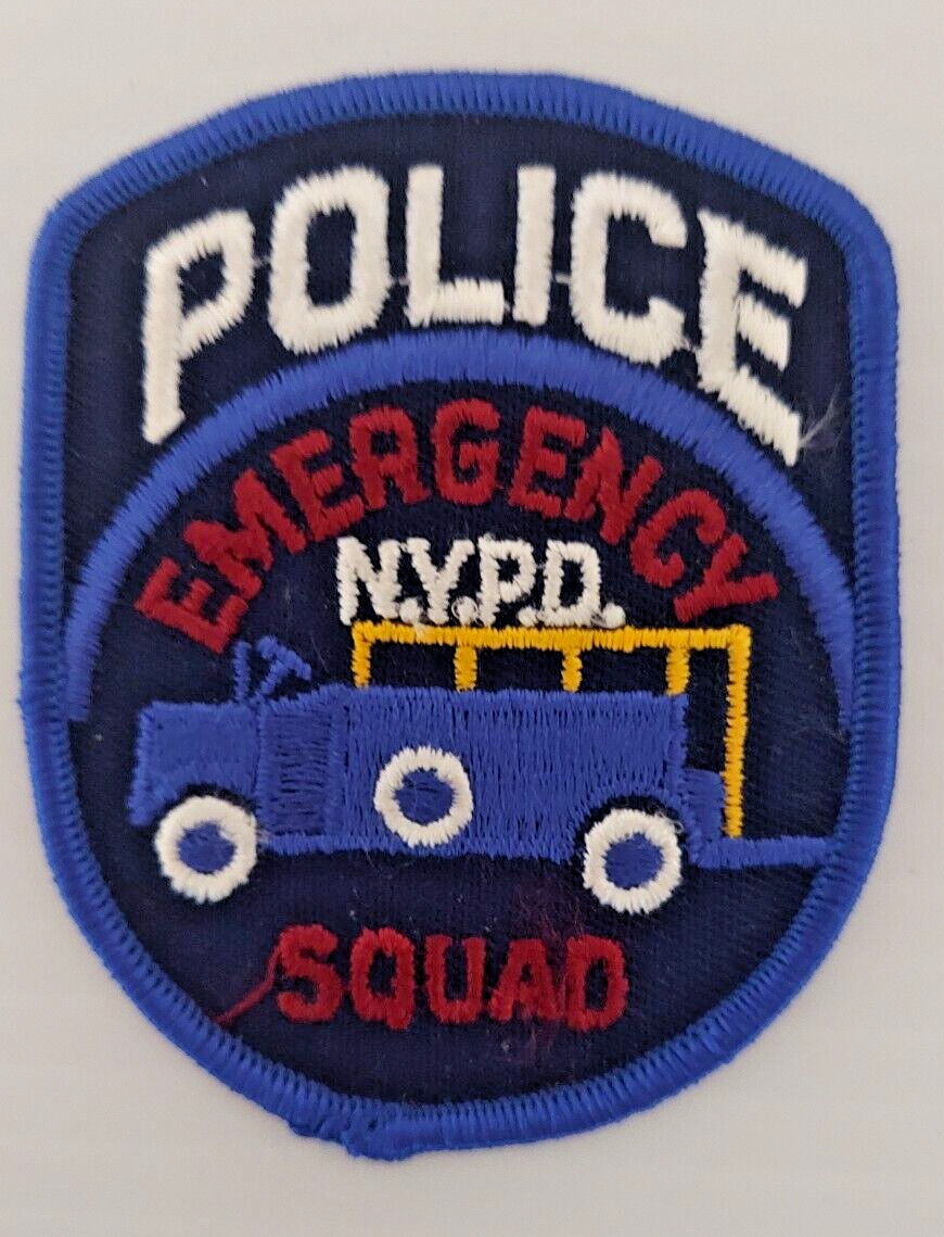 NYPD Vintage Official New York City EMERGENCY SQUAD  NEW