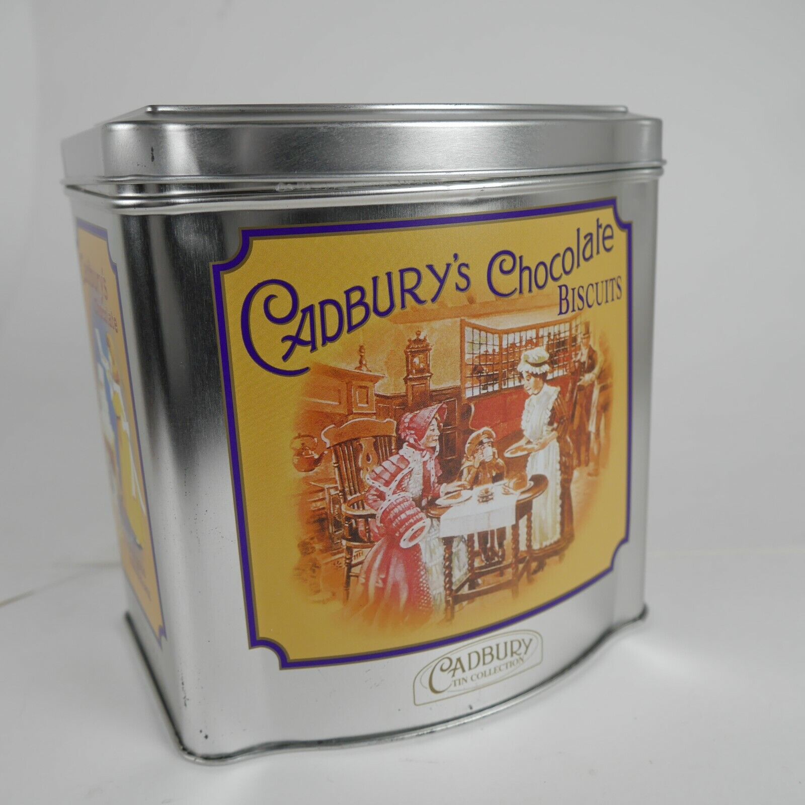 Vintage Cadbury\'s Chocolate Biscuits Advertising Tin Canister Box Container