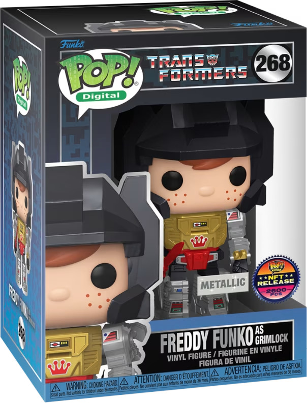 Pre-Order Funko Pop-Transformers series 2: FREDDY FUNKO AS GRIMLOCK [ROYALTY]