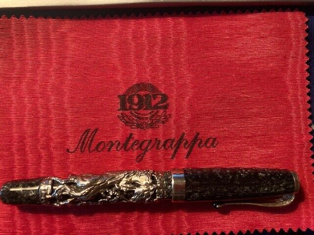 Montegrappa 1912, silver 925, roller ball, blue ink, zodiac coll, Horse,  unused