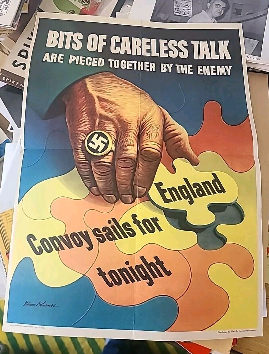 BITS OF CARELESS TALK ARE PIECED TOGETHER BY THE ENEMY USA Poster Steven Dohanos