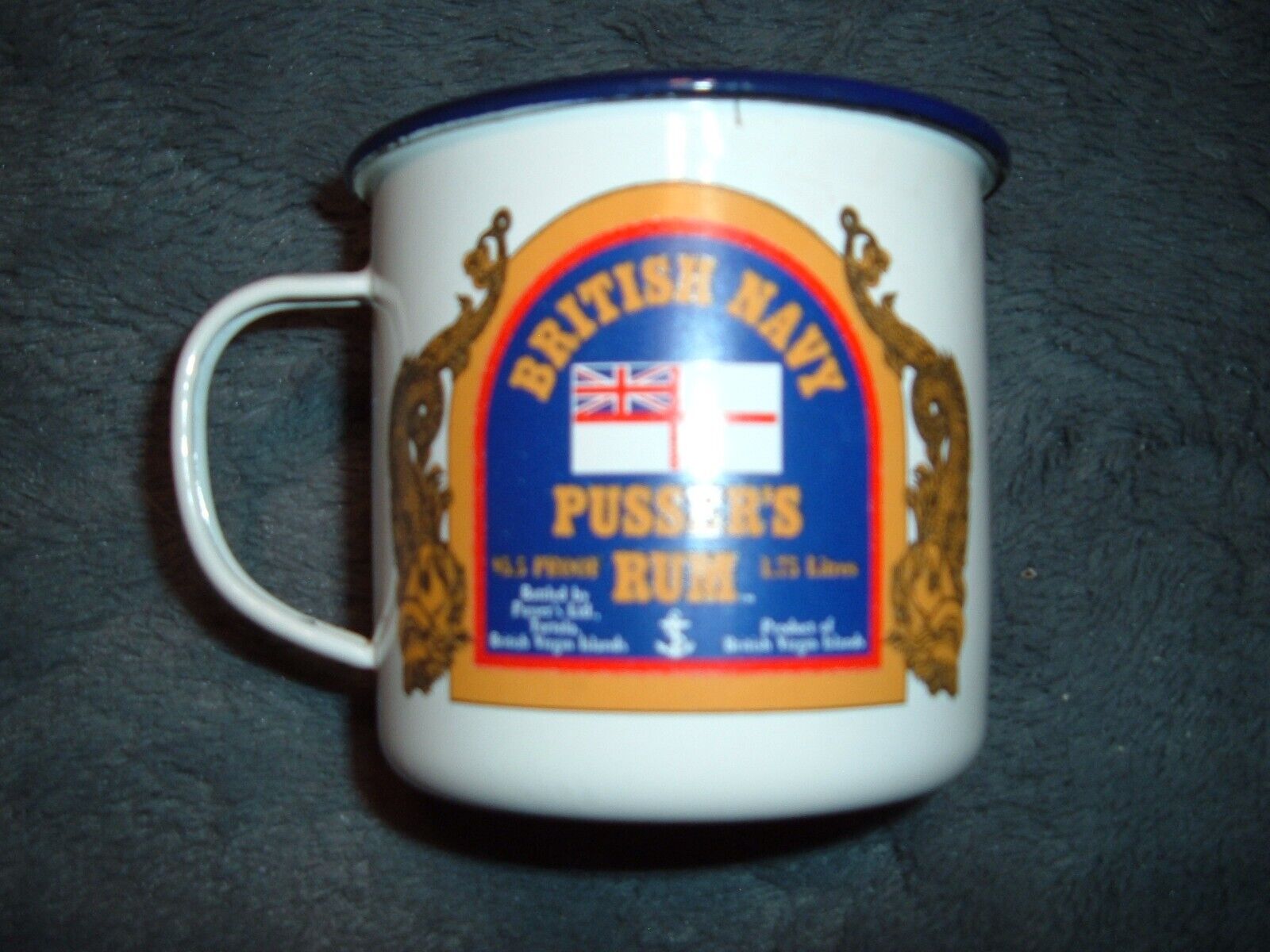 British Navy Pusser\'s Rum Enameled \